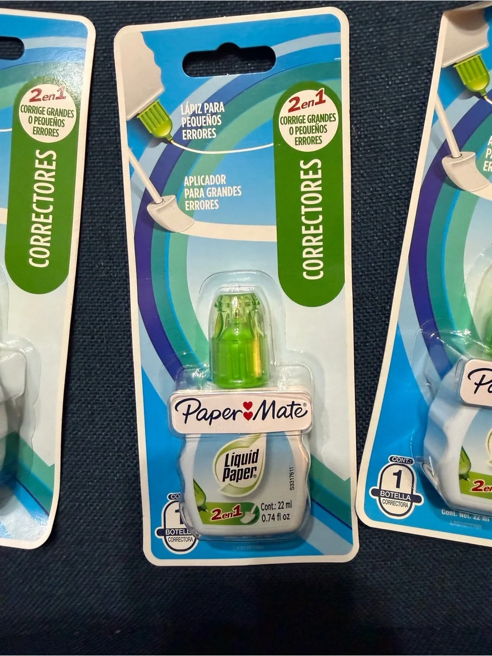Lot of 6 Paper Mate Liquid Paper 2-in-1 Correction Fluid – New Sealed 22 mL